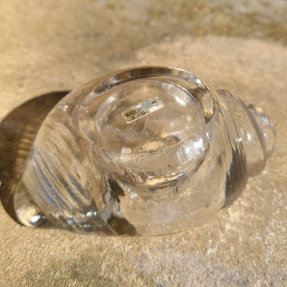 Glass seashell tea light holder - Picture 5 of 5